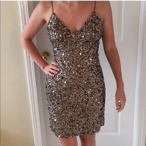 Adrianna Papell sequins cocktail dress